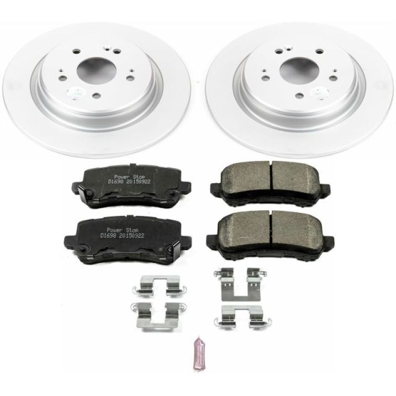 Power Stop 15-19 Acura TLX Rear Z17 Evolution Geomet Coated Brake Kit - CRK7216