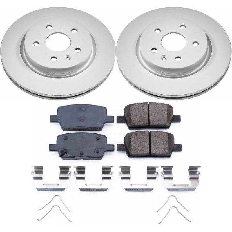 Power Stop 16-18 Cadillac CT6 Rear Z17 Evolution Geomet Coated Brake Kit - CRK7289