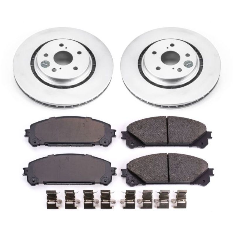 Power Stop 16-18 Lexus RX350 Front Z17 Evolution Geomet Coated Brake Kit - CRK7688