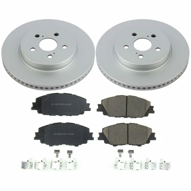 Power Stop 2019 Toyota Corolla Front Z17 Evolution Geomet Coated Brake Kit - CRK8328