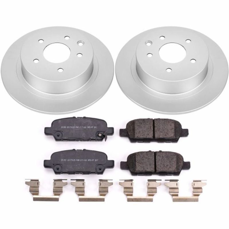 Power Stop 2019 Nissan Sentra Rear Z17 Evolution Geomet Coated Brake Kit - CRK8335