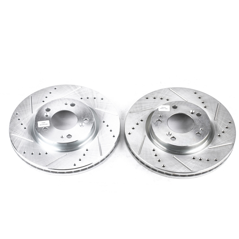 Power Stop 06-12 Mitsubishi Eclipse Front Evolution Drilled & Slotted Rotors - Pair - JBR1101XPR