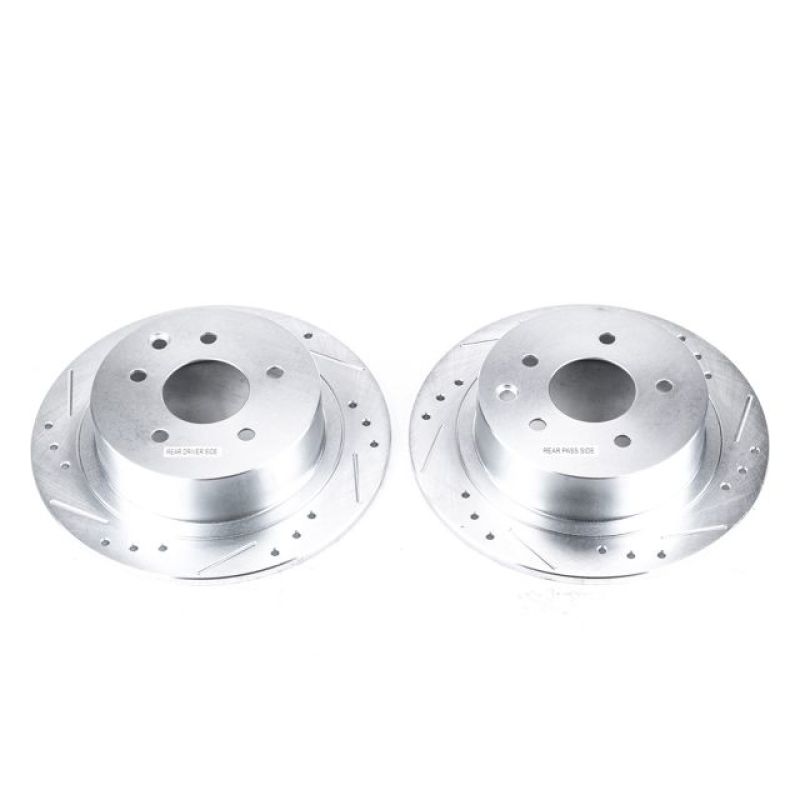 Power Stop 02-18 Nissan Altima Rear Evolution Drilled & Slotted Rotors - Pair - JBR1102XPR