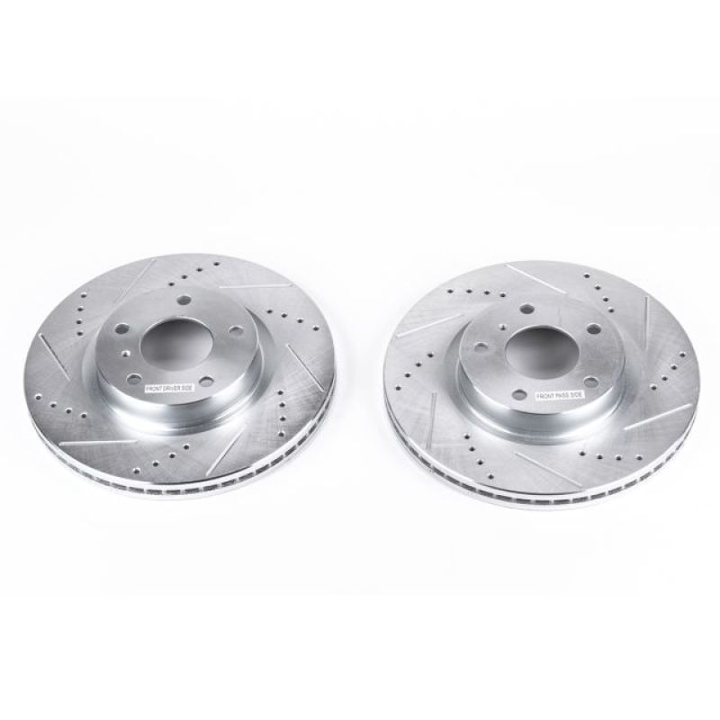 Power Stop 03-05 Infiniti G35 Front Evolution Drilled & Slotted Rotors - Pair - JBR1105XPR