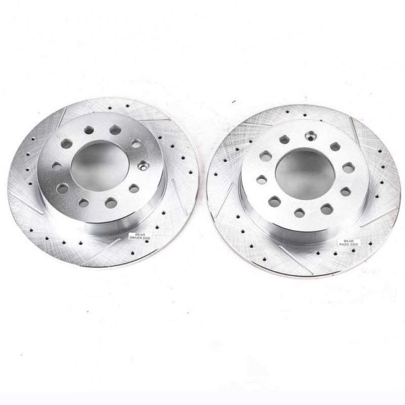 Power Stop 03-08 Hyundai Tiburon Rear Evolution Drilled & Slotted Rotors - Pair - JBR1137XPR
