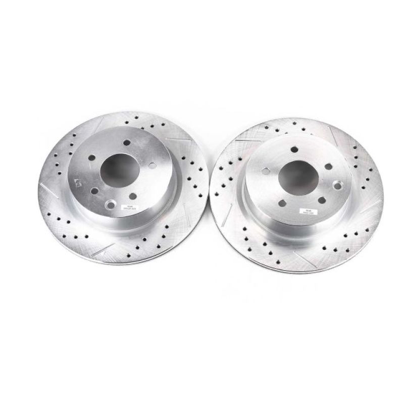 Power Stop 08-12 Infiniti EX35 Rear Evolution Drilled & Slotted Rotors - Pair - JBR1144XPR