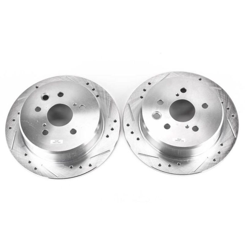 Power Stop 06-15 Lexus IS250 Rear Evolution Drilled & Slotted Rotors - Pair - JBR1151XPR