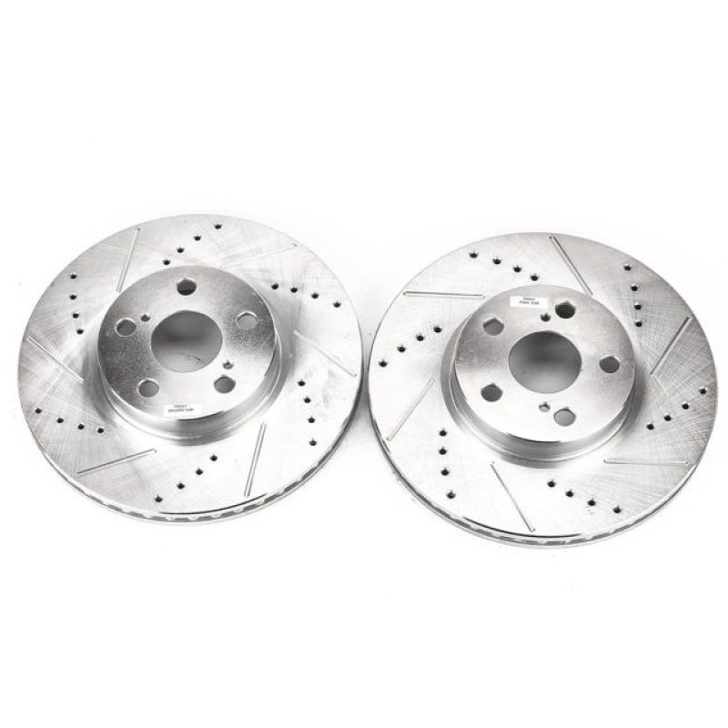Power Stop 09-10 Pontiac Vibe Front Evolution Drilled & Slotted Rotors - Pair - JBR1311XPR