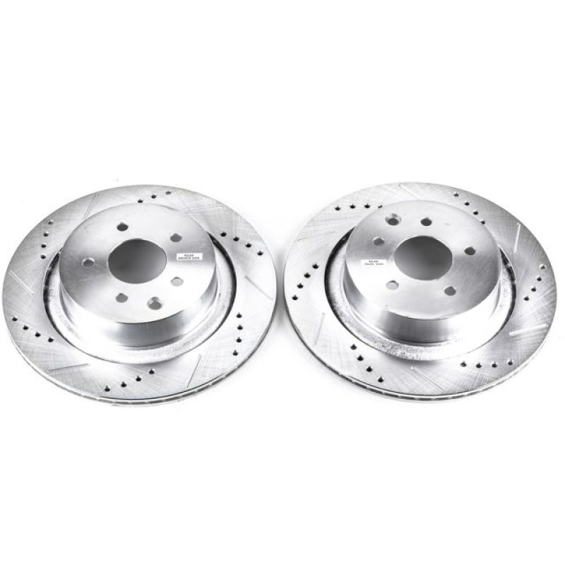 Power Stop 07-08 Infiniti G35 Rear Evolution Drilled & Slotted Rotors - Pair - JBR1340XPR