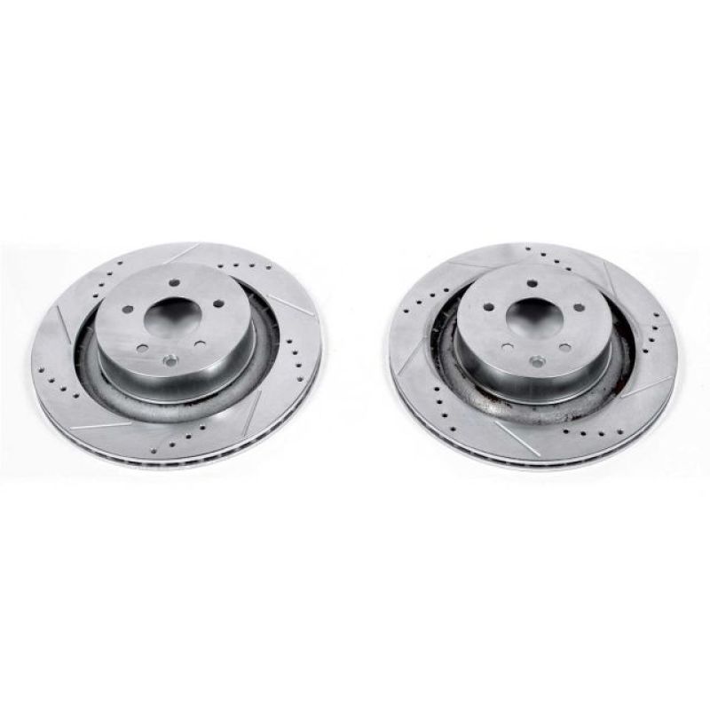 Power Stop 08-13 Infiniti G37 Rear Evolution Drilled & Slotted Rotors - Pair - JBR1341XPR