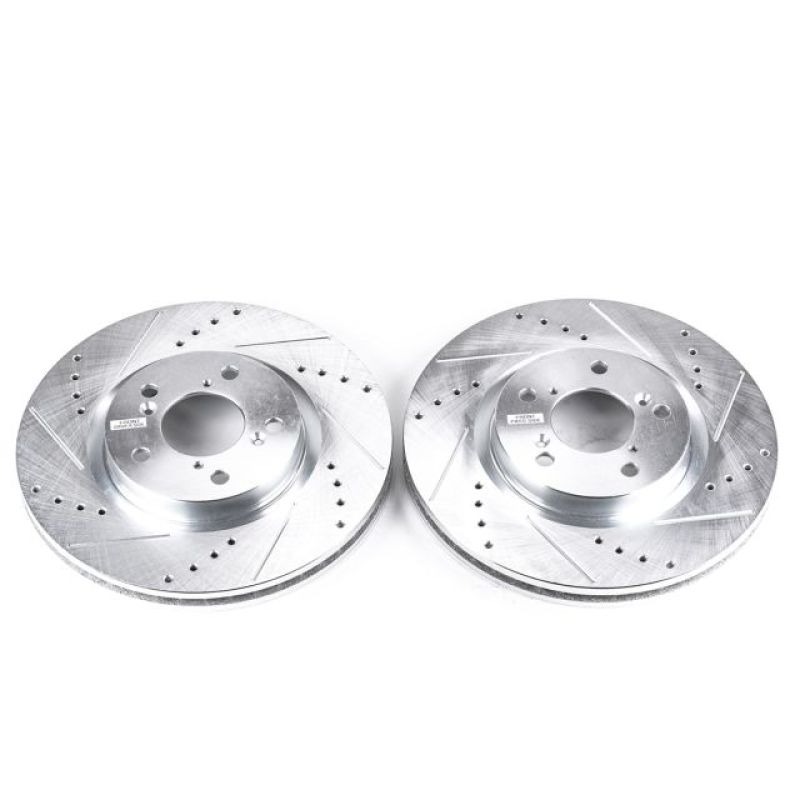 Power Stop 09-14 Acura TL Front Evolution Drilled & Slotted Rotors - Pair - JBR1383XPR
