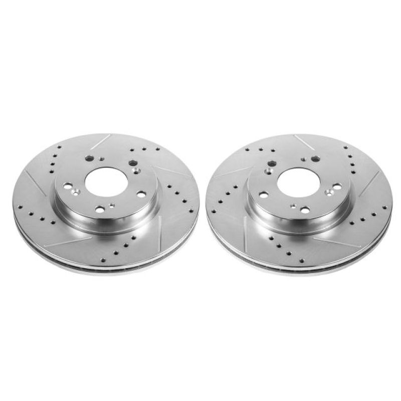 Power Stop 2013 Acura ILX Front Evolution Drilled & Slotted Rotors - Pair - JBR1556XPR