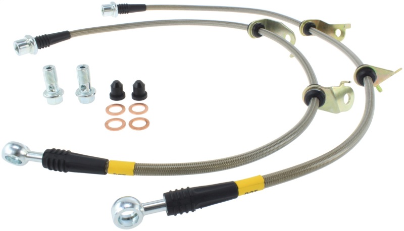 StopTech 08+ Scion xB Front Stainless Steel Brake Lines - 950.44004