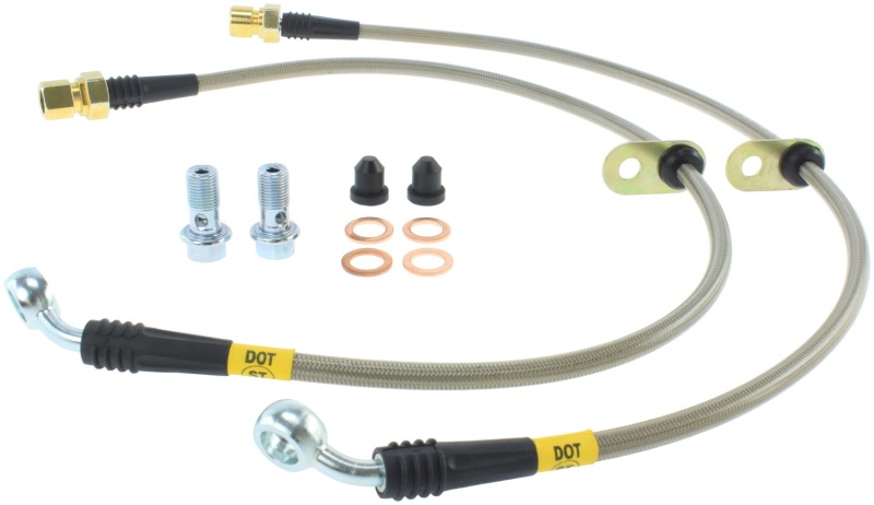StopTech 10+ Camaro LS/LT V6 Stainless Steel Front Brake Lines - 950.62011