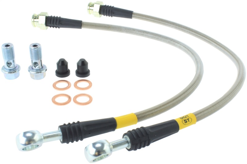 StopTech 06-10 Chevrolet Corvette Z06 Stainless Steel Rear Brake Lines - 950.62507