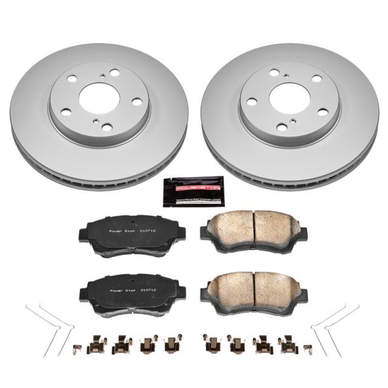 Power Stop 92-96 Lexus ES300 Front Z17 Evolution Geomet Coated Brake Kit - CRK1054