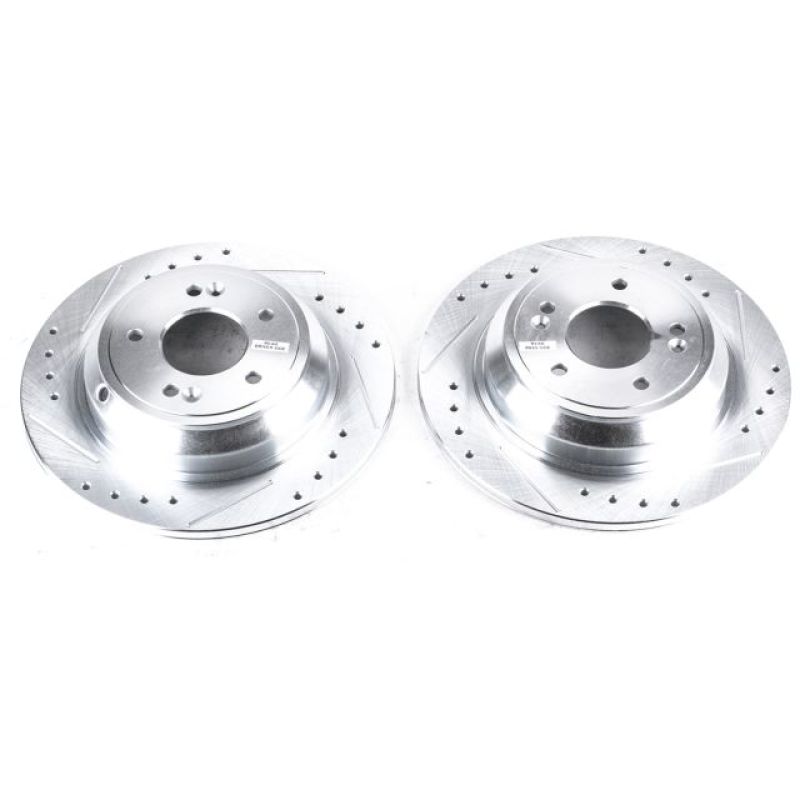 Power Stop 17-18 Genesis G80 Rear Evolution Drilled & Slotted Rotors - Pair - JBR1376XPR
