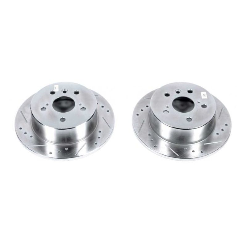 Power Stop 13-18 Lexus ES300h Rear Evolution Drilled & Slotted Rotors - Pair - JBR1576XPR