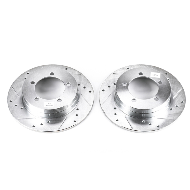 Power Stop 90-94 Eagle Talon Rear Evolution Drilled & Slotted Rotors - Pair - JBR519XPR