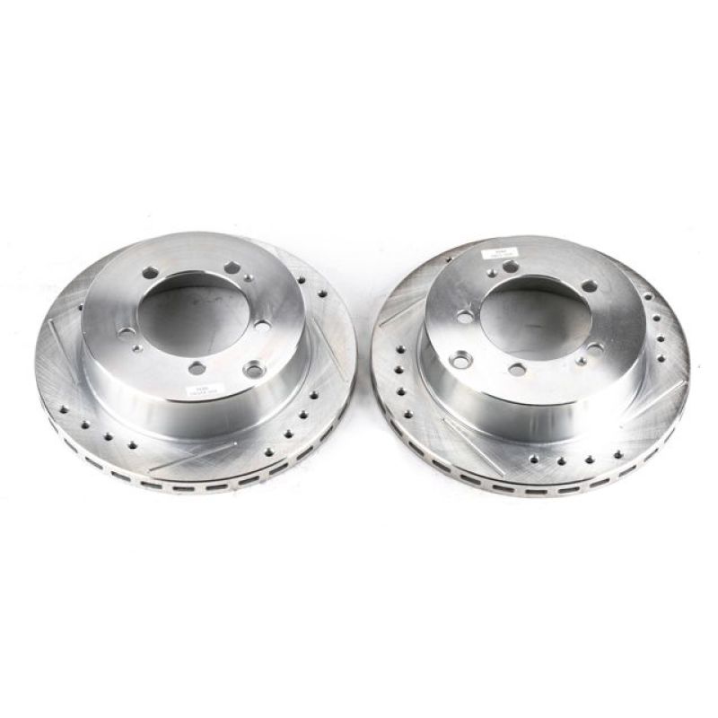Power Stop 91-96 Dodge Stealth Rear Evolution Drilled & Slotted Rotors - Pair - JBR584XPR
