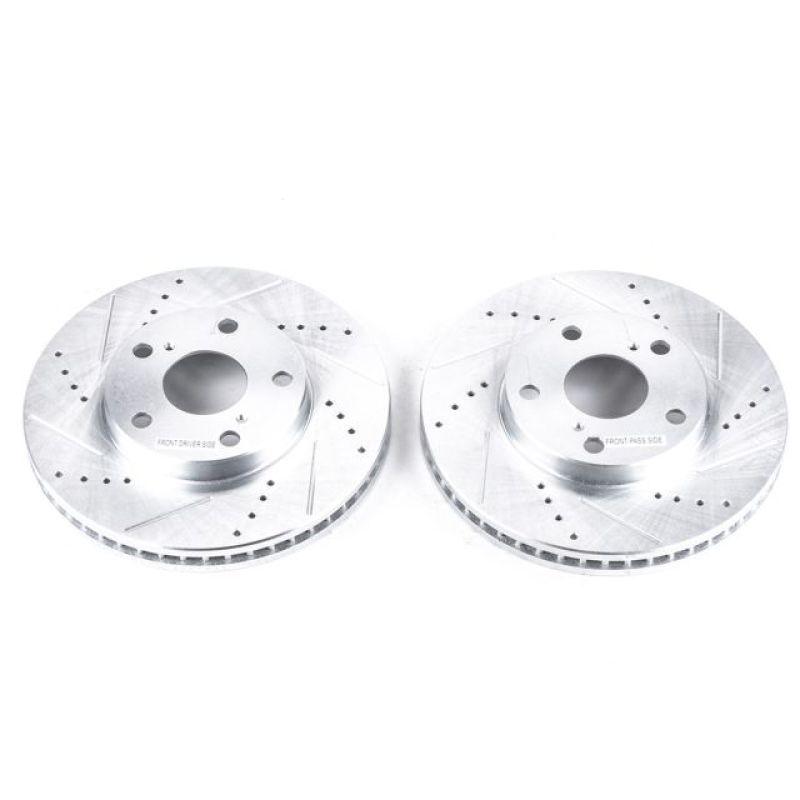 Power Stop 92-01 Lexus ES300 Front Evolution Drilled & Slotted Rotors - Pair - JBR712XPR