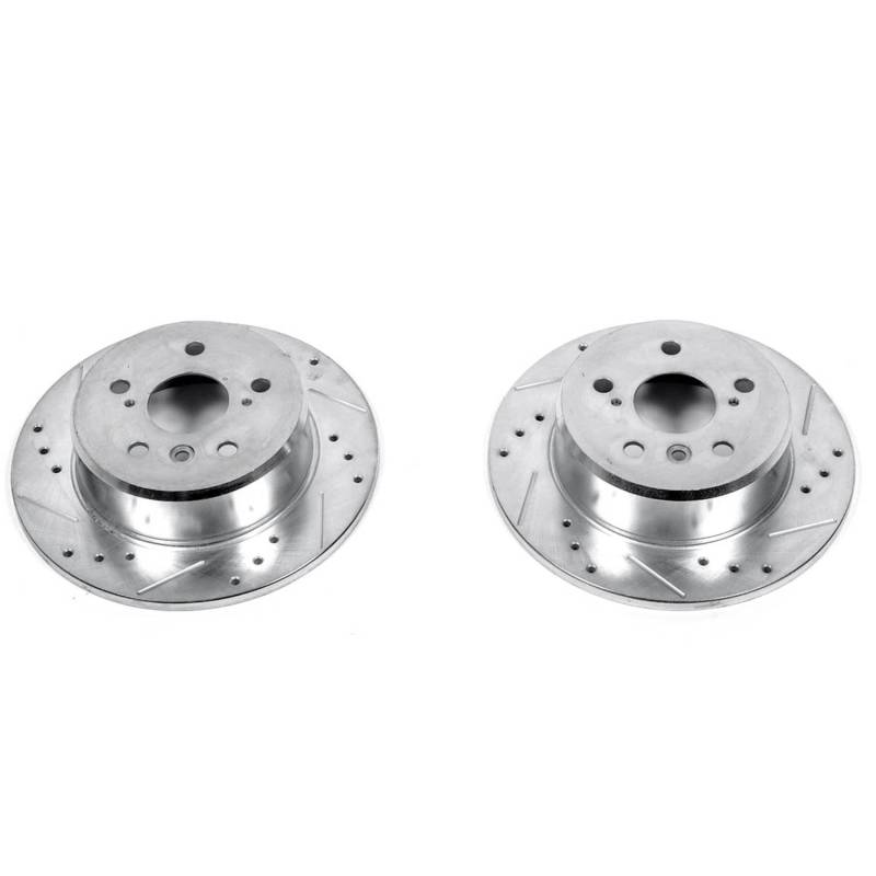 Power Stop 92-96 Lexus ES300 Rear Evolution Drilled & Slotted Rotors - Pair - JBR713XPR