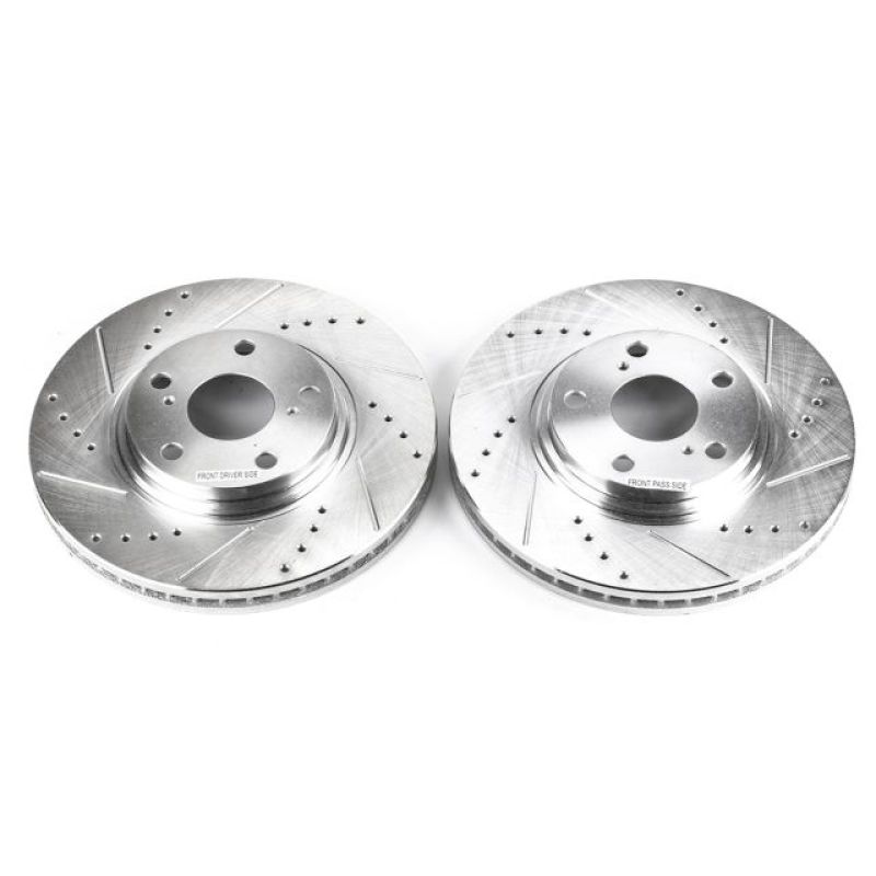 Power Stop 2003 Lexus ES300 Front Evolution Drilled & Slotted Rotors - Pair - JBR737XPR