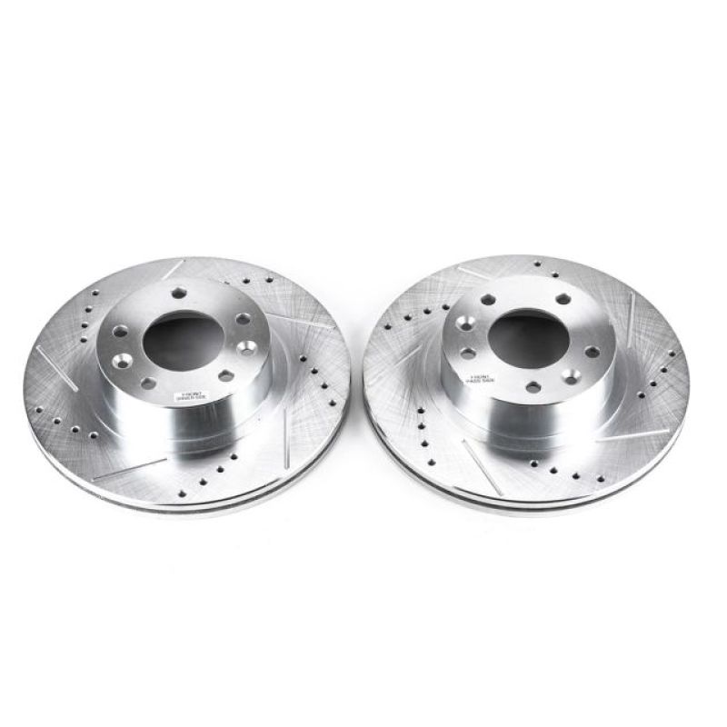 Power Stop 93-95 Mazda RX-7 Front Evolution Drilled & Slotted Rotors - Pair - JBR760XPR