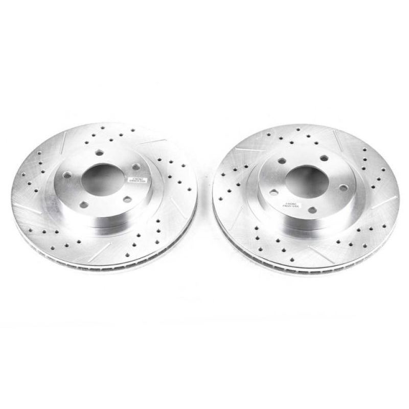 Power Stop 02-04 Infiniti I35 Front Evolution Drilled & Slotted Rotors - Pair - JBR919XPR