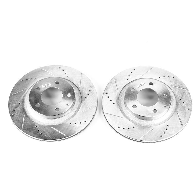 Power Stop 04-11 Mazda RX-8 Rear Evolution Drilled & Slotted Rotors - Pair - JBR997XPR