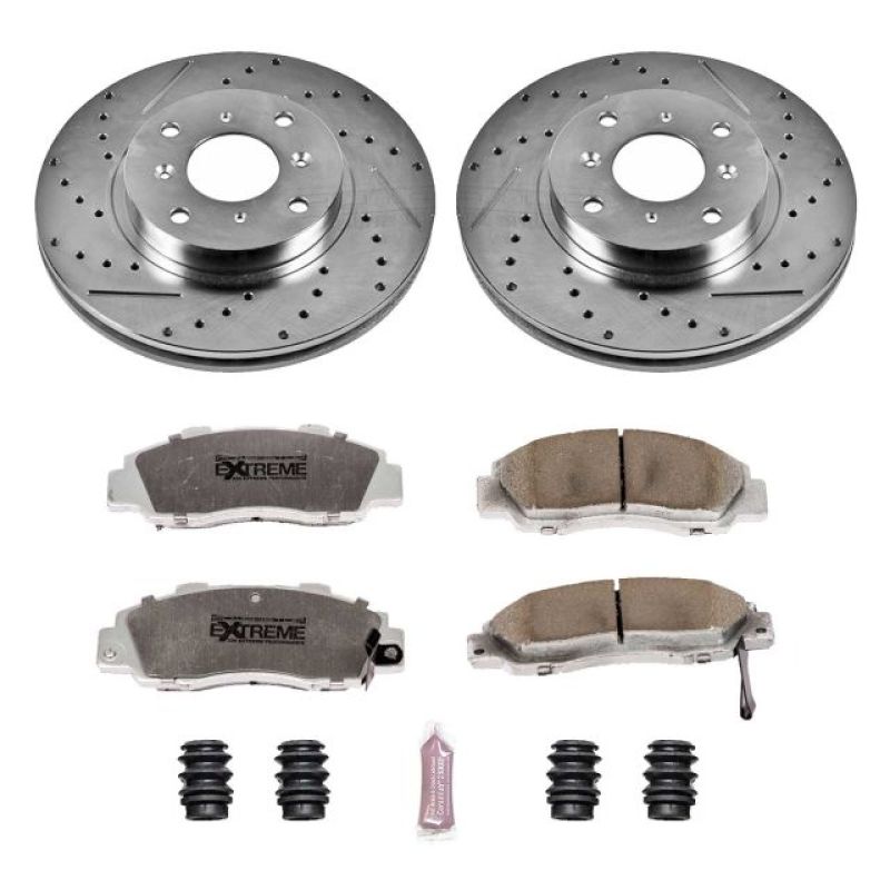 Power Stop 93-96 Honda Prelude Front Z26 Street Warrior Brake Kit - K1037-26
