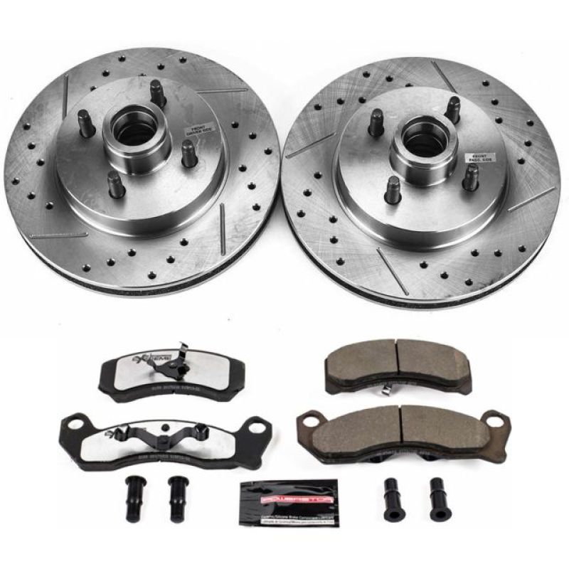 Power Stop 87-93 Ford Mustang Front Z26 Street Warrior Brake Kit - K1279-26