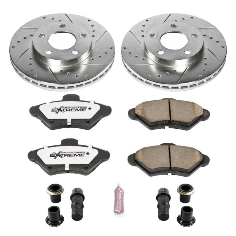 Power Stop 94-98 Ford Mustang Front Z26 Street Warrior Brake Kit - K1299-26