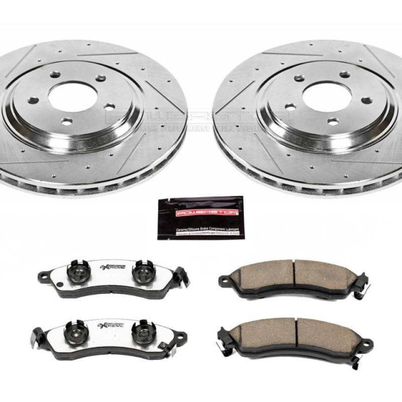 Power Stop 94-99 Ford Mustang Front Z26 Street Warrior Brake Kit - K1304-26