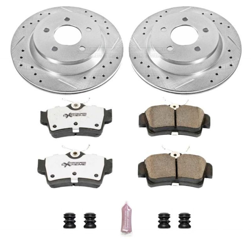 Power Stop 94-99 Ford Mustang Rear Z26 Street Warrior Brake Kit - K1306-26