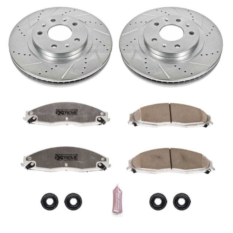 Power Stop 03-07 Cadillac CTS Front Z26 Street Warrior Brake Kit - K1419-26