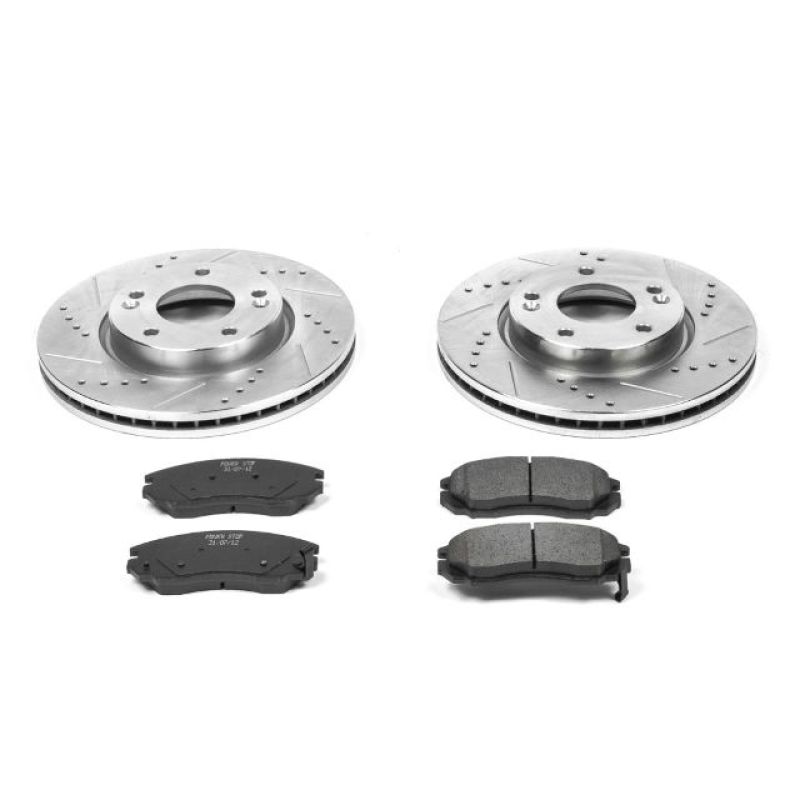 Power Stop 04-06 Hyundai Tiburon Front Z23 Evolution Sport Brake Kit - K163