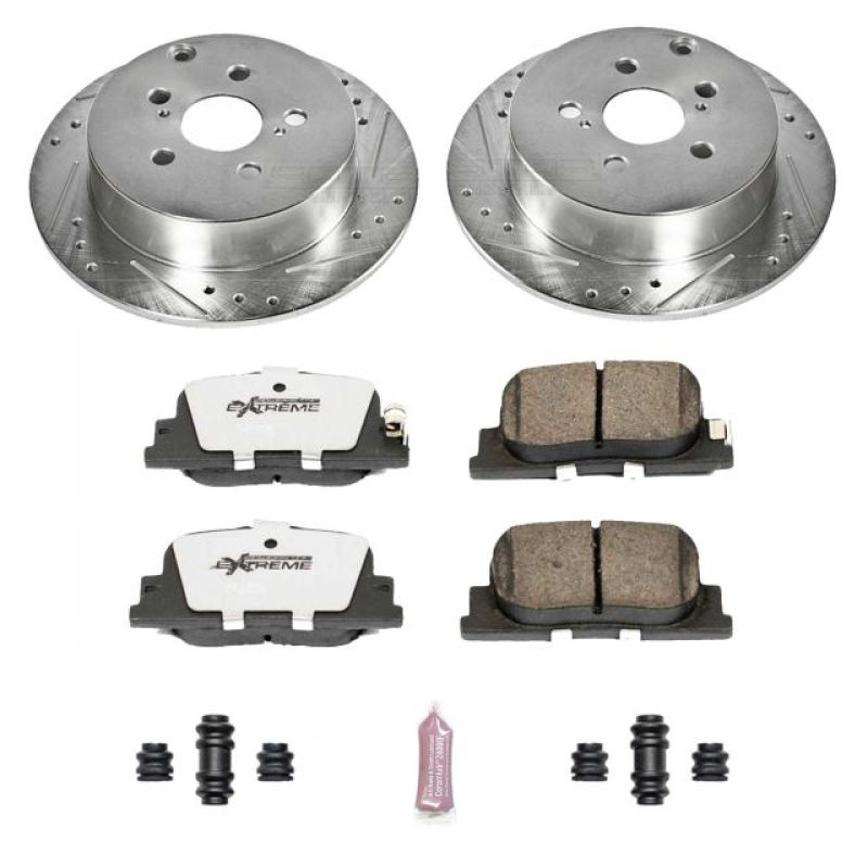Power Stop 03-06 Pontiac Vibe Rear Z26 Street Warrior Brake Kit - K2318-26
