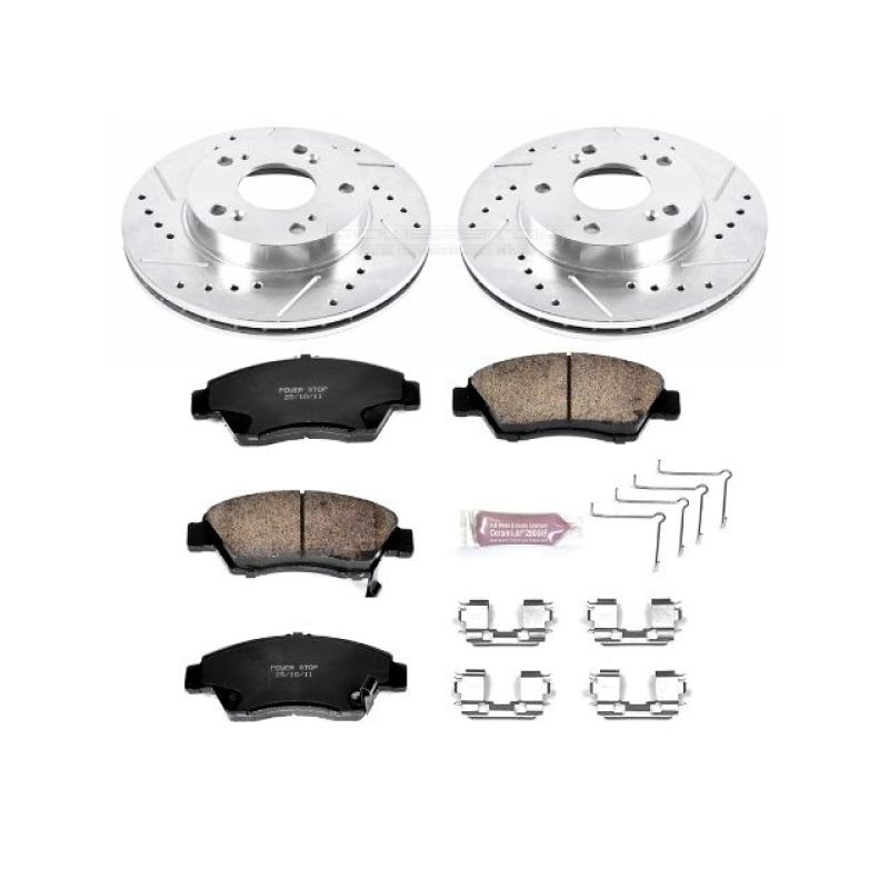 Power Stop 06-11 Honda Civic Front Z23 Evolution Sport Brake Kit - K2389