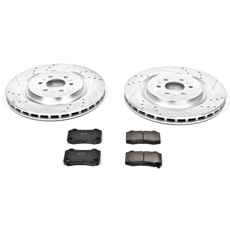 Power Stop 04-07 Cadillac CTS Rear Z23 Evolution Sport Brake Kit - K2945