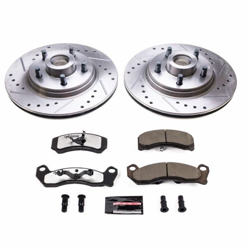 Power Stop 84-86 Ford Mustang Front Z26 Street Warrior Brake Kit - K3089-26