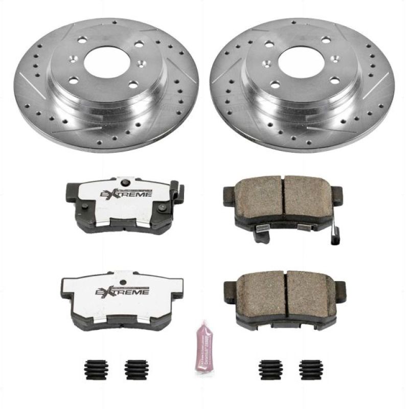 Power Stop 92-96 Honda Prelude Rear Z26 Street Warrior Brake Kit - K407-26