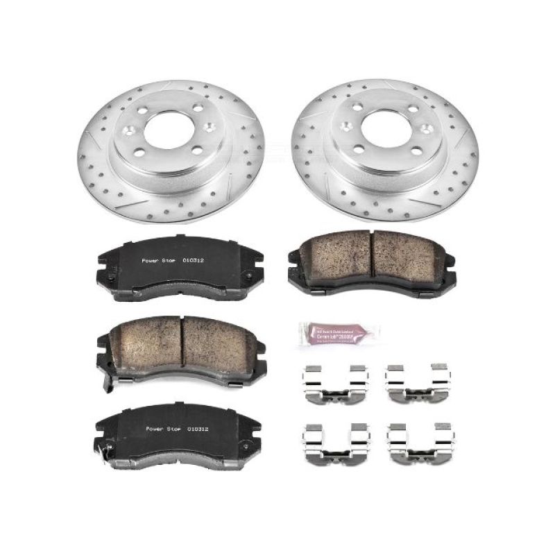 Power Stop 93-96 Subaru Impreza Front Z23 Evolution Sport Brake Kit - K443