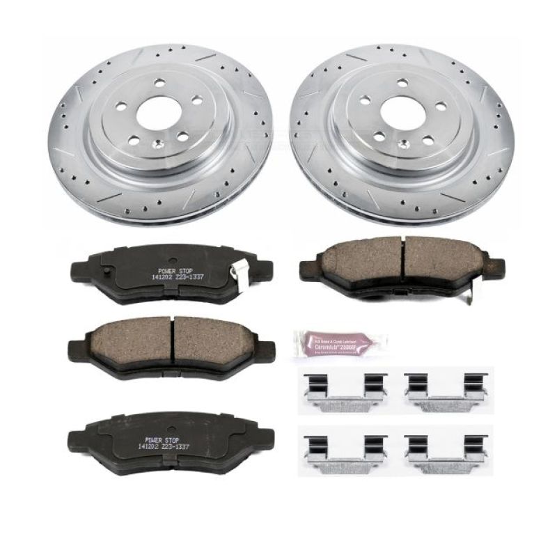 Power Stop 08-14 Cadillac CTS Rear Z23 Evolution Sport Brake Kit - K4723