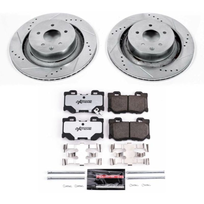 Power Stop 08-13 Infiniti G37 Rear Z26 Street Warrior Brake Kit - K4732-26