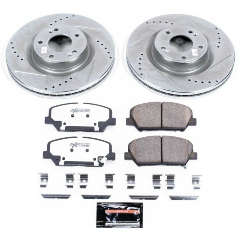 Power Stop 10-16 Hyundai Genesis Coupe Front Z26 Street Warrior Brake Kit - K6169-26