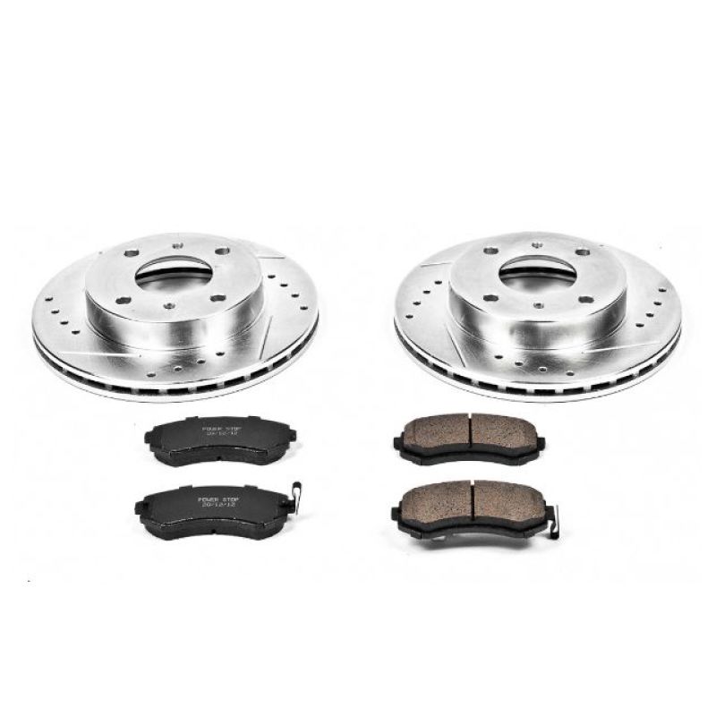 Power Stop 89-96 Nissan 240SX Front Z23 Evolution Sport Brake Kit - K654