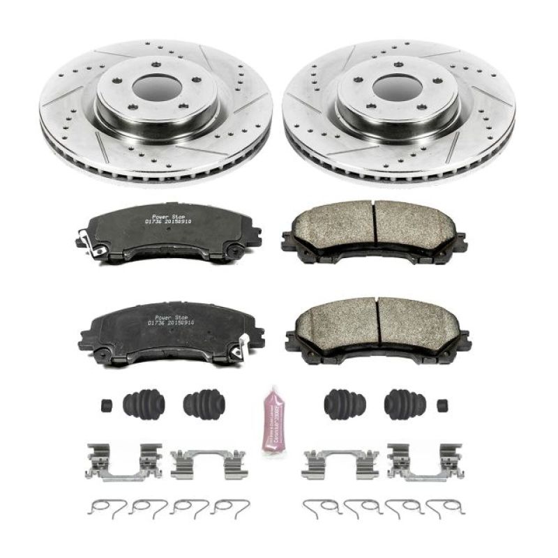 Power Stop 14-19 Infiniti Q50 Front Z23 Evolution Sport Brake Kit - K6944