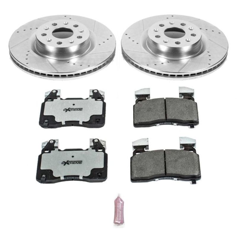 Power Stop 16-18 Cadillac CT6 Front Z26 Street Warrior Brake Kit - K6998-26