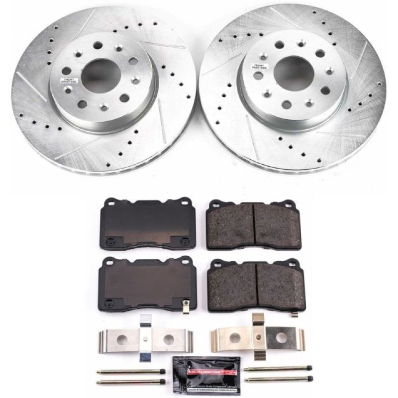 Power Stop 14-18 Cadillac CTS Front Z23 Evolution Sport Brake Kit - K7001